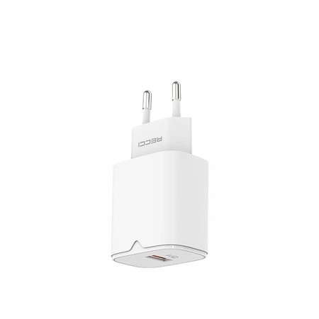 SZYBKA ŁADOWARKA SIECIOWA USB DO TELEFONU ZASILACZ 18W QC3.0 3A RECCI