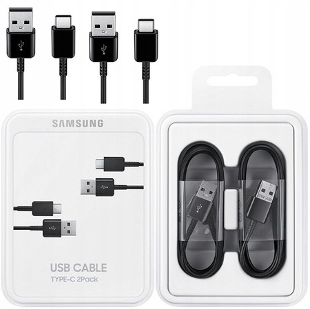 2x ORYGINALNY KABEL SAMSUNG USB - USB-C SZYBKI 1,5M FAST CHARGE 25W 3A
