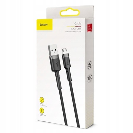 Kabel USB Micro typ B Baseus 3m Fast 2.0A Mocny