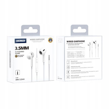 SŁUCHAWKI Z MIKROFONEM 3.5MM DOUSZNE JACK JELLICO