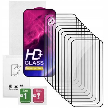 10 SZTUK SZYBKA do iPhone 16 PRO MAX SZKŁO NA CAŁY EKRAN HD GLASS