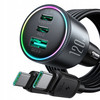 ŁADOWARKA SAMOCHODOWA Z KABLEM 120W 5A PD QC 3.0 USB-A 2x USB-C JOYROOM