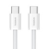 2X BASEUS KABEL PRZEWÓD USB-C 30W PD 480Mb/s 2M BIAŁY 2X USB C TYP C
