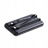 SZYBKI POWERBANK 10000MAH 22,5W 3A PD Z WBUDOWANYMI KABLAMI Z EKRANEM RECCI