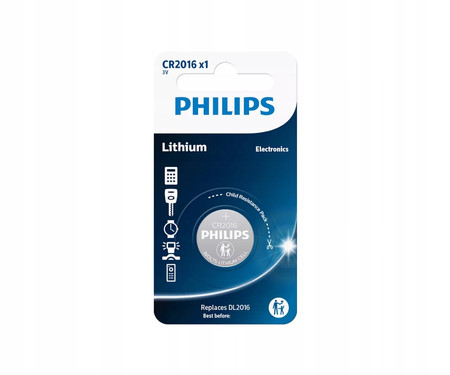 BATERIA LITOWA PHILIPS CR2016 1 szt.