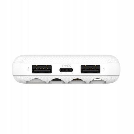 SZYBKI POWERBANK 10000MAH 2.1A Z EKRANEM LED Z KABLAMI 3W1 RECCI