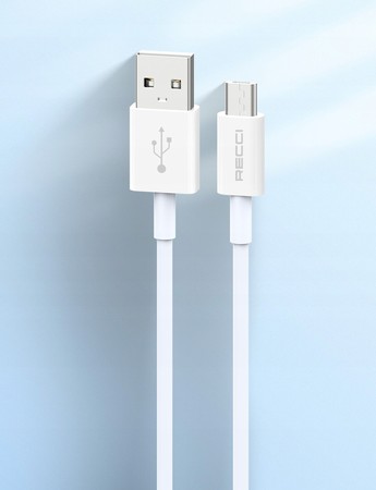SZYBKI MOCNY KABEL MICRO USB PRZEWÓD MICRO USB 2.4A RECCI