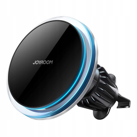 JOYROOM UCHWYT SAMOCHODOWY DO TELEFONU Z ŁADOWARKĄ 15W MAGNETYCZNYNA KRATKĘ