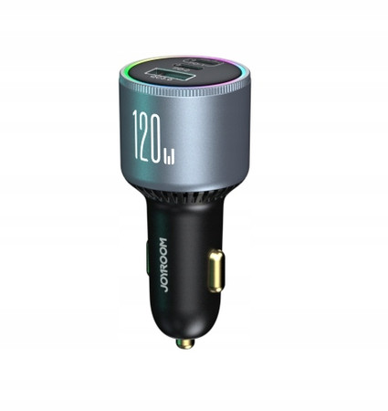 ŁADOWARKA SAMOCHODOWA Z KABLEM 120W 5A PD QC 3.0 USB-A 2x USB-C JOYROOM