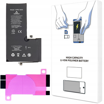 BATERIA DO iPHONE 11 Pro Max WIĘKSZA POJEMNOŚĆ 4500 mAh ŚWIEŻA KOMPLET