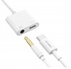 PRZEJŚCIÓWKA ADAPTER USB-C USB C + AUX 3,5 MM DO SŁUCHAWEK RECCI