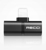 PRZEJŚCIÓWKA ADAPTER AUDIO SŁUCHAWEK 2x LIGHTNING DO IPHONE 2.1A RECCI