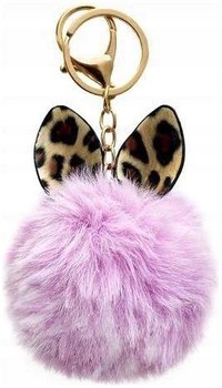Zawieszka Brelok Puchata Futrzana Kulka Pompon