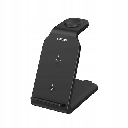 SZYBKA ŁADOWARKA BEZPRZEWODOWA 15W DO IPHONE / AIRPODS / WATCH 15W RECCI
