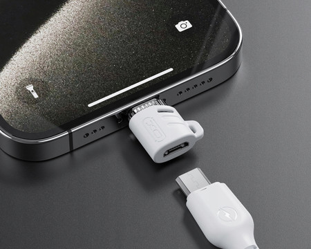 ADAPTER PRZEJŚCIÓWKA MICRO USB DO LIGHTNING OTG TRANSMISJA DANYCH DO IPH