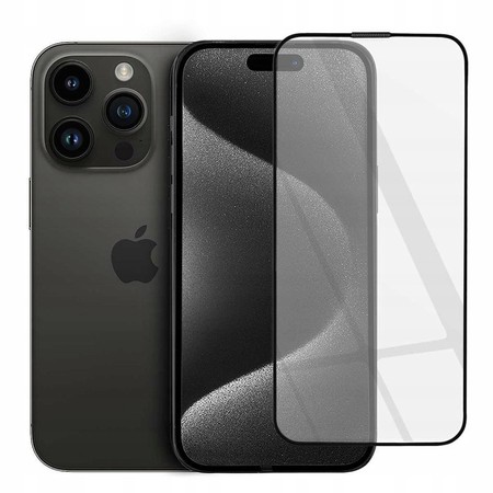 SZKŁO HARTOWANE do iPhone 15 NA CAŁY EKRAN PEŁNE PREMIUM OG OCHRONA