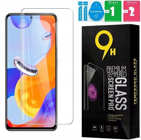 SZKŁO HARTOWANE do XIAOMI REDMI NOTE 10 / 10S SZYBKA OCHRONA EKRANU ZESTAW