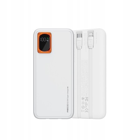 SZYBKI POWERBANK 10000MAH 22,5W QC 3.0 PD + KABEL LIGHTNING USB-C RECCI