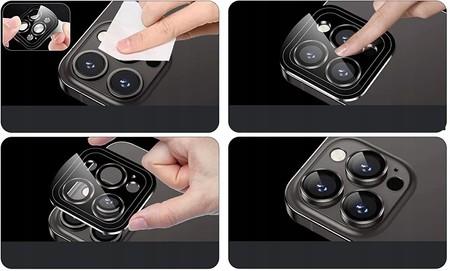 SOCZEWKI NA APARAT DO iPHONE 17 PRO / 17 PRO MAX SZKŁO MOCNE ŁATWY MONTAŻ