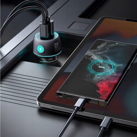 ŁADOWARKA SAMOCHODOWA SZYBKIE ŁADOWANIE 60W USB-C USB-A TYP C JOYROOM