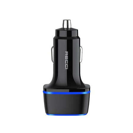 ŁADOWARKA SAMOCHODOWA LED USB i USB-C 20W PD QC 3.0 3A DO ZAPALNICZKI RECCI