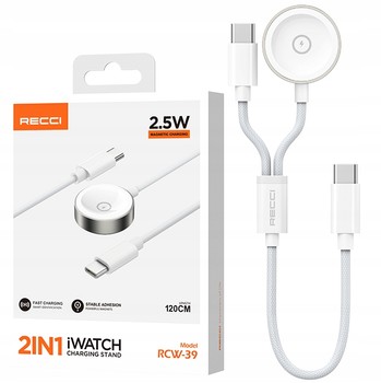 ŁADOWARKA USB-C KABEL do WATCH 9 8 7 6 5 4 SE ULTRA 1 2 do iPhone 15 RECCI