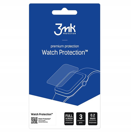 3X 3MK FOLIA OCHRONNA do APPLE WATCH 10 46mm