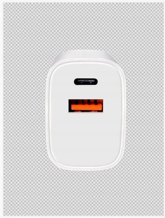 SZYBKA ŁADOWARKA SIECIOWA USB i USB-C TYP C QC 3.0 PD 20W MOCNA 2 WEJŚCIA