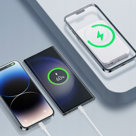 POWERBANK INDUKCYJNY 10000 mAh POWER BANK DO IPHONE BEZPRZEWODOWY MOCNY