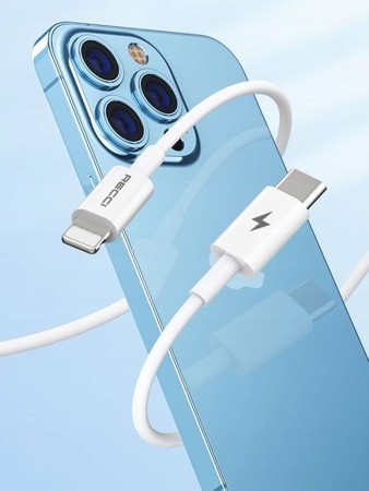 KABEL USB-C SZYBKIE ŁADOWANIE LIGHTNING PRZEWÓD DO IPHONE PD 20W 1M RECCI