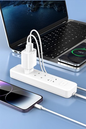 SZYBKA ŁADOWARKA SIECIOWA UNIWERSALNA 20W USB C DO TELEFONU 3A PD QC3 RECCI