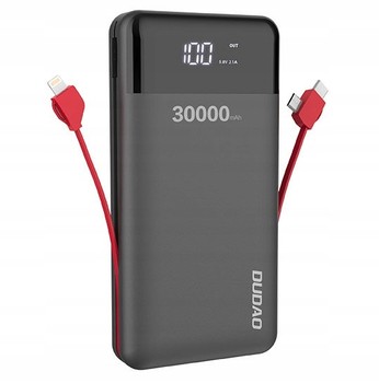 SZYBKI POWERBANK 30000MAH 15W + KABEL LIGHTNING