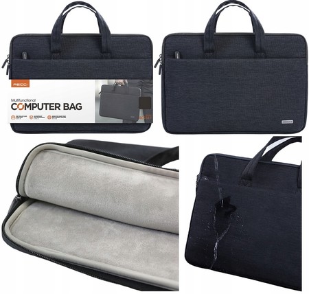 FUTERAŁ ELEGANCKA TORBA DO LAPTOPA DO 15,4 15,6 16 " CALI RECCI WODOODPORNA
