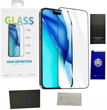 SZKŁO HARTOWANE 9H DO iphone 15 NA CAŁY EKRAN SZYBKA PEŁNE RECCI
