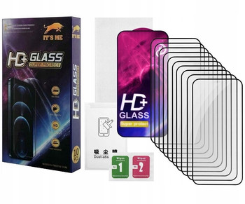 x10 SZT SZKŁO HARTOWANE PEŁNE do iPhone 17 AIR ZESTAW