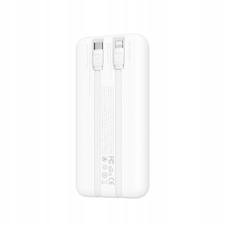 SZYBKI POWERBANK 20000MAH 22,5W QC 3.0 PD + KABEL LIGHTNING USB-C RECCI