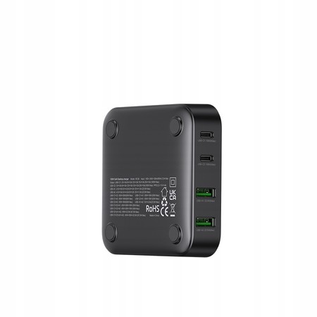 SZYBKA ŁADOWARKA SIECIOWA 100W GaN 2x USB 2x USB-C 3.0 MOCNY ZASILACZ RECCI