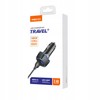 SZYBKA ŁADOWARKA SAMOCHODOWA USB LED 2.4A + KABEL USB-C TYP C RECCI
