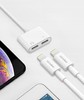 PRZEJŚCIÓWKA ADAPTER SŁUCHAWEK DO IPHONE 2X LIGHTNING RECCI