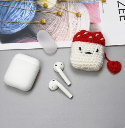 Silikonowe Etui Case Wełna Nakładka do AirPods 1 2