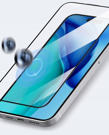 SZKŁO HARTOWANE 9H DO iphone 15 PLUS NA CAŁY EKRAN SZYBKA PEŁNE RECCI