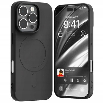 ETUI MERCURY SILIKON CASE DO iPHONE 16 PRO DO MAG SAFE Z MIKROFIBRĄ
