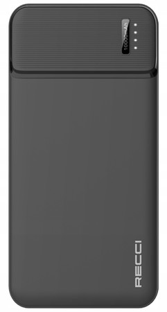 SZYBKI POWERBANK 10000MAH MOCNY SZYBKIE ŁADOWANIE 2,1A USB C + KABEL RECCI