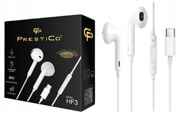 SŁUCHAWKI NA USB-C DO iphone 15 PRO MAX PRZEWODOWE Z MIKROFONEM