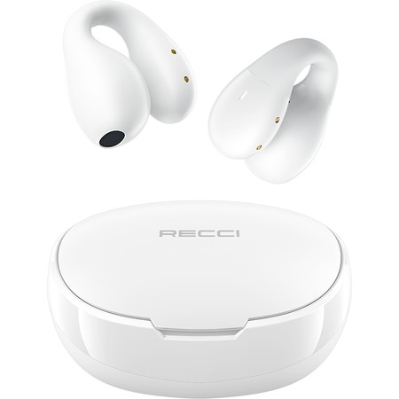 SŁUCHAWKI DOUSZNE BEZPRZEWODOWE BLUETOOTH 5.3 + KABEL POWERBANK TWS RECCI