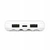 SZYBKI POWERBANK 10000MAH 2.1A Z EKRANEM LED Z KABLAMI 3W1 RECCI