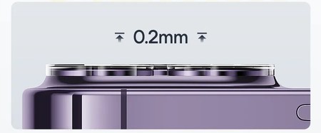 PEŁNE SZKŁO NA APARAT OBIEKTYW DO APPLE iphone 14 PRO / MAX PREMIUM CLEAR