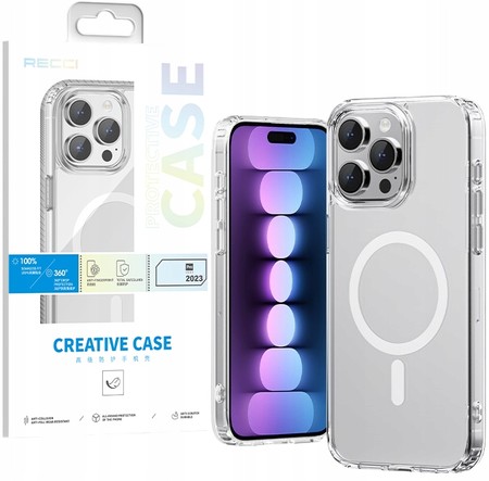 CASE ETUI MAGNETYCZNE DO IPHONE 15 PRO MAX OBUDOWA WZMACNIANE MOCNE RECCI