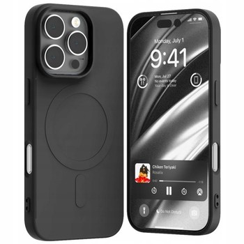 ETUI MERCURY SILIKON CASE DO iPHONE 16 PRO MAX DO MAG SAFE Z MIKROFIBRĄ