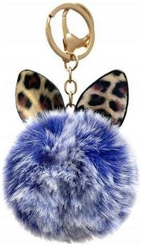 Zawieszka Brelok Puchata Futrzana Kulka Pompon